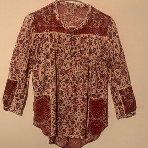 001 Lucky Brand Boho Blouse